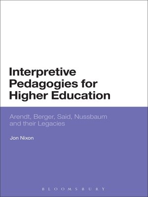 cover image of Interpretive Pedagogies for Higher Education